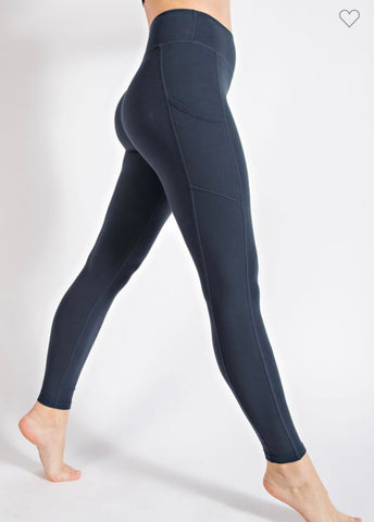 Navy Butter Soft Leggings with Pockets